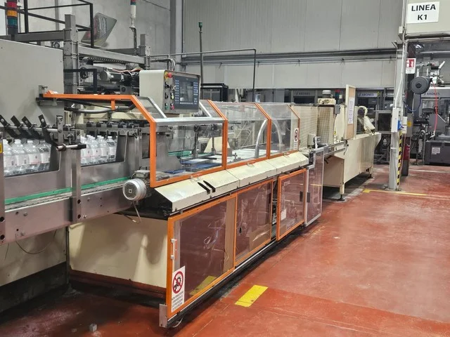 Embaladora Shrink Zambelli Zambelli shrink wrapper Usada — linha de engarrafamento usada para Shrink Wrappers