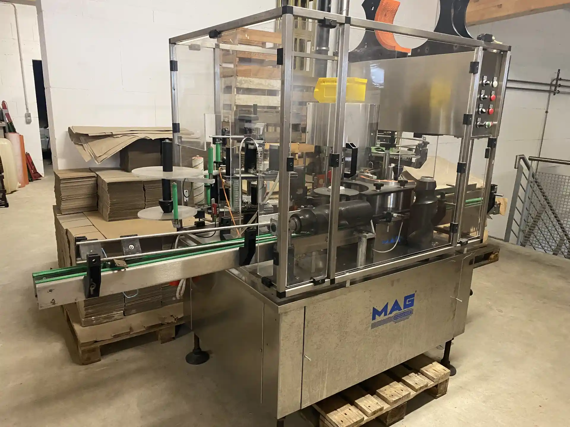 Rotuladora Mag MAG Labeller Usada — linha de engarrafamento usada para Labellers