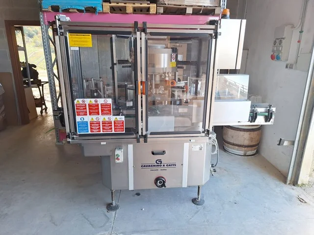 Used C&G adhesive labeller — 3
