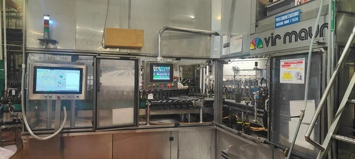 Used Virmauri isobaric filling monoblock 80.130.15 for glass bottle