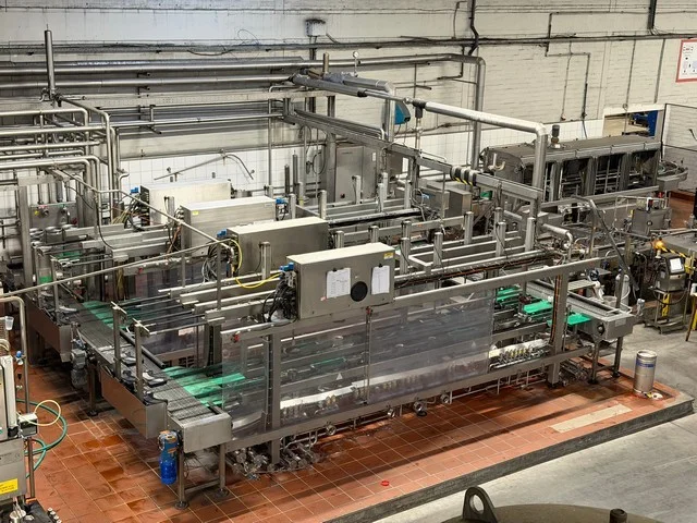 Used keg filling line