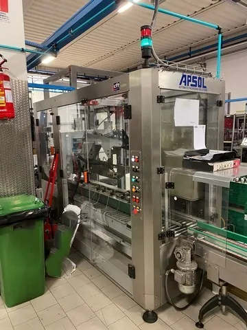 Encartonadeira Apsol Case Packer Acs 30 hm Usada — linha de engarrafamento usada para Case Packers