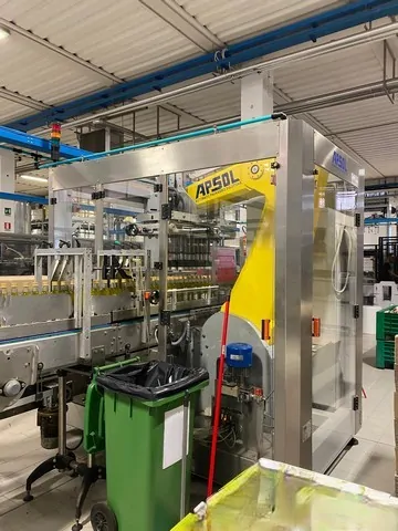 Encartonadeira Apsol Case Packer Apsol MCP 2 Usada — linha de engarrafamento usada para Case Packers