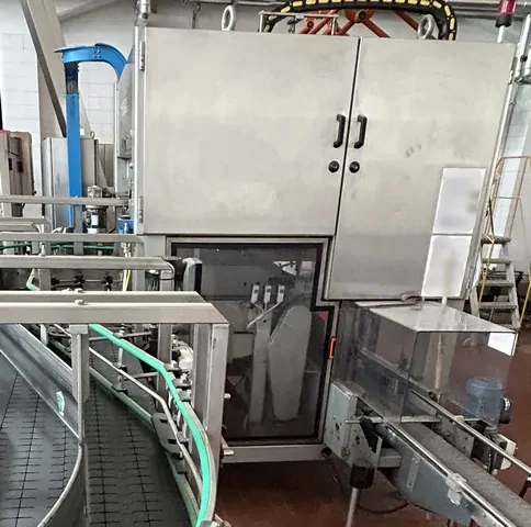 Encartonadeira Bortolin Kemo Case Packer Bortolin-Kem Usada — linha de engarrafamento usada para Case Packers