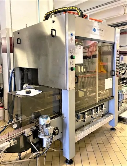 Encartonadeira Bortolin Kemo Case Packer Bortolin-kem Usada — linha de engarrafamento usada para Case Packers