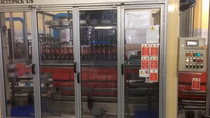 Encartonadeira Mas Pack Case Packer Mas Pack Acc Usada — linha de engarrafamento usada para Case Packers