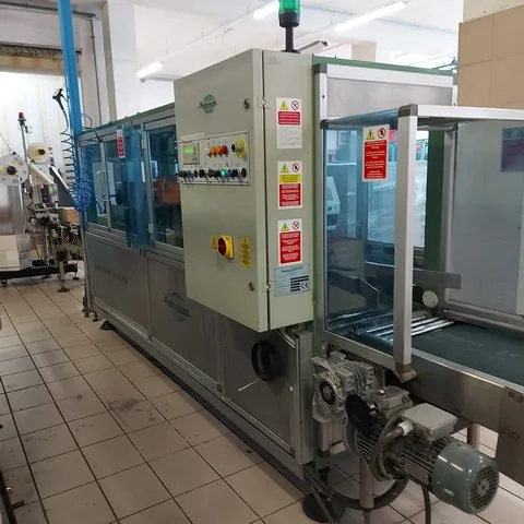 Seladora de Caixas Mondo & Scaglione Case Sealer Mondo&Scagli Usada — linha de engarrafamento usada para Case Sealers