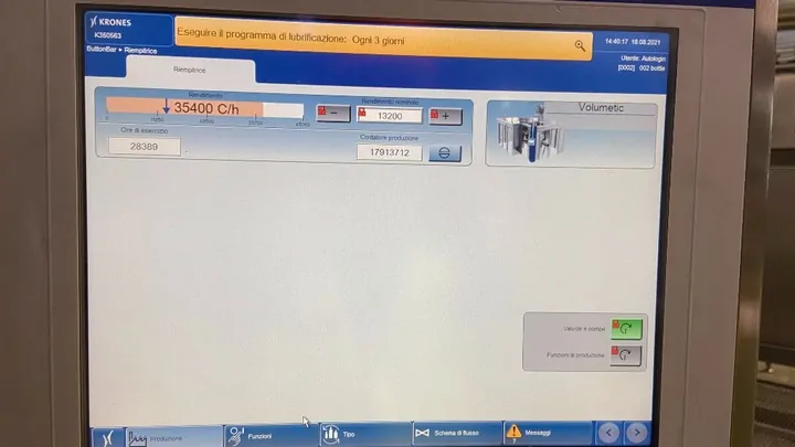 Used filling monoblock Simonazzi 120.120.20 isobaric — used filling monoblocks