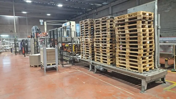 Used Palletizer Acmi Pallet Rasar PET 2002 — used palletizers