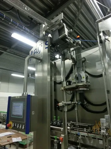 Rotuladora Fuji Sleever Fuji Skeevercomb Usada — linha de engarrafamento usada para Labellers